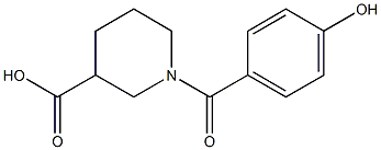 1-(4-HYDROXYBENZOYL)PIPERIDINE-3-CARBOXYLIC ACID Struktur