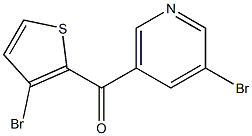 3-BROMO-5-(3-BROMO-2-THENOYL)PYRIDINE Struktur