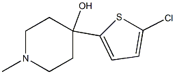 4-(2-CHLORO-5-THIENYL)-4-HYDROXY-1-METHYLPIPERIDINE Struktur