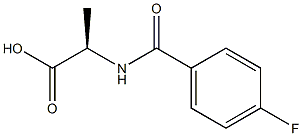 (2R)-2-[(4-FLUOROBENZOYL)AMINO]PROPANOIC ACID Struktur