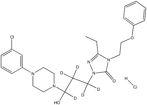 HYDROXY NEFAZODONE-D5 HCL Struktur