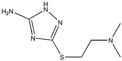 3-([2-(DIMETHYLAMINO)ETHYL]THIO)-1H-1,2,4-TRIAZOL-5-AMINE Struktur