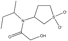 N-(SEC-BUTYL)-N-(1,1-DIOXIDOTETRAHYDROTHIEN-3-YL)-2-HYDROXYACETAMIDE Struktur