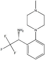 (1R)-2,2,2-TRIFLUORO-1-[2-(4-METHYLPIPERAZINYL)PHENYL]ETHYLAMINE Struktur