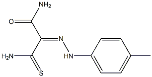 (2Z)-3-AMINO-2-[(4-METHYLPHENYL)HYDRAZONO]-3-THIOXOPROPANAMIDE Struktur