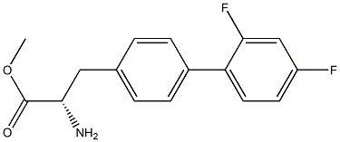 METHYL (2S)-2-AMINO-3-[4-(2,4-DIFLUOROPHENYL)PHENYL]PROPANOATE Struktur