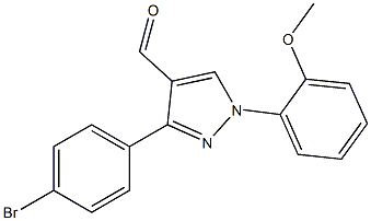 3-(4-BROMOPHENYL)-1-(2-METHOXYPHENYL)-1H-PYRAZOLE-4-CARBALDEHYDE Struktur