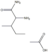 2-AMINO-3-METHYLPENTANAMIDE ACETATE Struktur