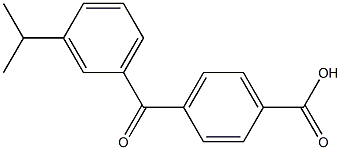 4-(3-ISOPROPYLBENZOYL)BENZOIC ACID Struktur