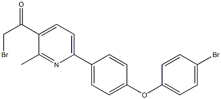 1-(6-(4-(4-BROMOPHENOXY)PHENYL)-2-METHYLPYRIDIN-3-YL)-2-BROMOETHANONE Struktur