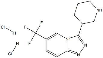 3-PIPERIDIN-3-YL-6-(TRIFLUOROMETHYL)[1,2,4]TRIAZOLO[4,3-A]PYRIDINE DIHYDROCHLORIDE Struktur