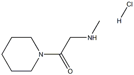 2-METHYLAMINO-1-PIPERIDIN-1-YL-ETHANONE HCL Struktur