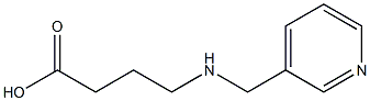 4-[(PYRIDIN-3-YLMETHYL)AMINO]BUTANOIC ACID Struktur