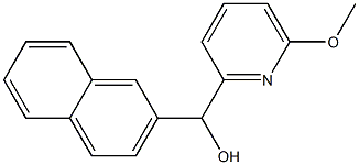 6-METHOXY-2-NAPHTHYL-(2-PYRIDYL)METHANOL Struktur