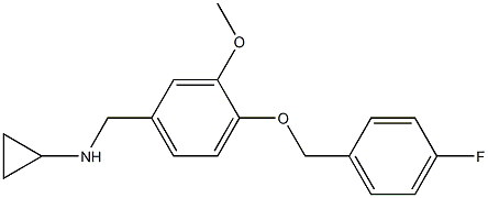 (1R)CYCLOPROPYL(4-[(4-FLUOROPHENYL)METHOXY]-3-METHOXYPHENYL)METHYLAMINE Struktur