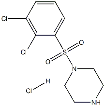 1-[(2,3-DICHLOROPHENYL)SULFONYL]PIPERAZINE HYDROCHLORIDE Struktur