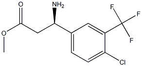 METHYL (3R)-3-AMINO-3-[4-CHLORO-3-(TRIFLUOROMETHYL)PHENYL]PROPANOATE Struktur