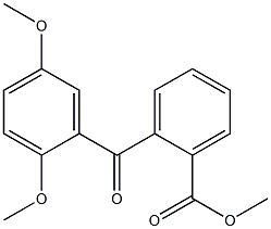 METHYL 2-(2,5-DIMETHOXYBENZOYL)BENZOATE Struktur