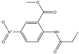 METHYL 2-PROPAMIDO-5-NITROBENZOATE Struktur