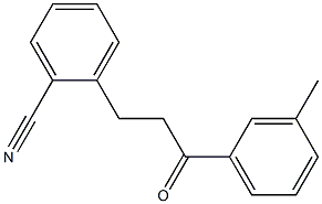 3-(2-CYANOPHENYL)-3'-METHYLPROPIOPHENONE Struktur