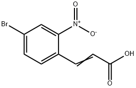 4-BROMO-2-NITROCINNAMIC ACID Struktur