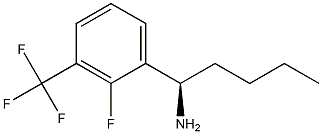 (1R)-1-[2-FLUORO-3-(TRIFLUOROMETHYL)PHENYL]PENTYLAMINE Struktur