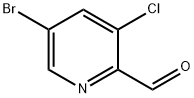 5-BROMO-3-CHLORO-2-FORMYLPYRIDINE Struktur