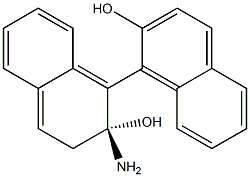 (R)-2-AMINO-2,3-DIHYDRO-[1,1]-BINAPHTHALENYL-2,2'-DIOL Struktur