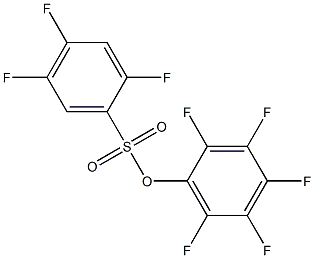 PENTAFLUOROPHENYL 2,4,5-TRIFLUORO-BENZENESULFONATE Struktur