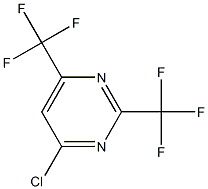 4-CHLORO-2,6-BIS(TRIFLUOROMETHYL)PYRIMIDINE Struktur