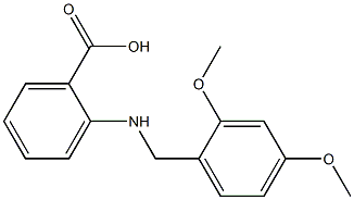 2-((2,4-DIMETHOXYBENZYL)AMINO)BENZOIC ACID Struktur