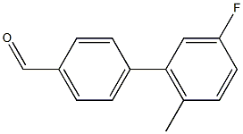 4-(3-FLUORO-6-METHYLPHENYL)BENZALDEHYDE Struktur