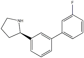 (2R)-2-[3-(3-FLUOROPHENYL)PHENYL]PYRROLIDINE Struktur