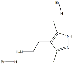 3,5-DIMETHYL-4-AMINOETHYL-1H-PYRAZOLE DIHYDROBROMIDE Struktur