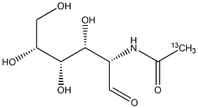 2-ACETAMIDO-2-DEOXY-D-[2-13C]MANNOSE Struktur