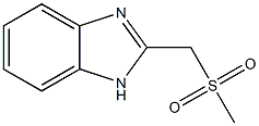 2-[(METHYLSULFONYL)METHYL]-1H-BENZIMIDAZOLE Struktur