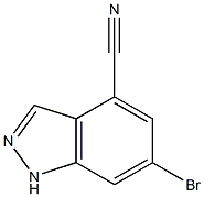 6-BROMO-4-CYANOINDAZOLE Struktur