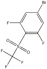 3,5-DIFLUORO-4-(TRIFLUOROMETHYLSULFONYL)BROMOBENZENE Struktur