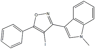 3-(4-IODO-5-PHENYLISOXAZOL-3-YL)-1-METHYLINDOLE Struktur