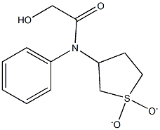 N-(1,1-DIOXIDOTETRAHYDROTHIEN-3-YL)-2-HYDROXY-N-PHENYLACETAMIDE Struktur