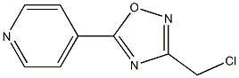 4-[3-(CHLOROMETHYL)-1,2,4-OXADIAZOL-5-YL]PYRIDINE Struktur