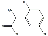 AMINO-(2,5-DIHYDROXY-PHENYL)-ACETIC ACID Struktur