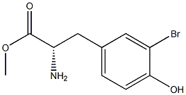 METHYL (2S)-2-AMINO-3-(3-BROMO-4-HYDROXYPHENYL)PROPANOATE Struktur