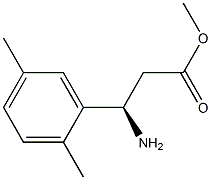 METHYL (3R)-3-AMINO-3-(2,5-DIMETHYLPHENYL)PROPANOATE Struktur