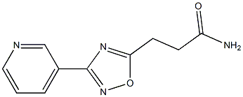 1,2,4-OXADIAZOLE-5-PROPANAMIDE, 3-(3-PYRIDINYL)- Struktur