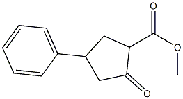 METHYL 2-OXO-4-PHENYLCYCLOPENTANECARBOXYLATE Struktur