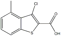 3-CHLORO-4-METHYL-1-BENZOTHIOPHENE-2-CARBOXYLIC ACID Struktur