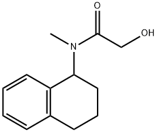 2-HYDROXY-N-METHYL-N-1,2,3,4-TETRAHYDRONAPHTHALEN-1-YLACETAMIDE Struktur