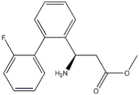 METHYL (3R)-3-AMINO-3-[2-(2-FLUOROPHENYL)PHENYL]PROPANOATE Struktur