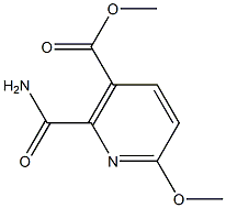 METHYL 2-(AMINOCARBONYL)-6-METHOXYNICOTINATE Struktur